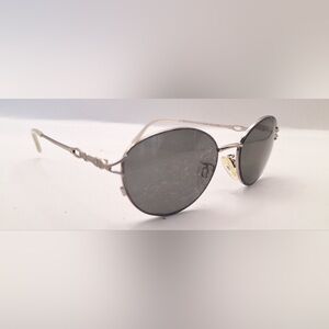 Fundamental 9 Silver Brown Purple Oval Sunglasses Frames Only